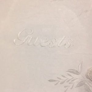 NWT Victoria Lynn Guest Book Satin & Embroidered
